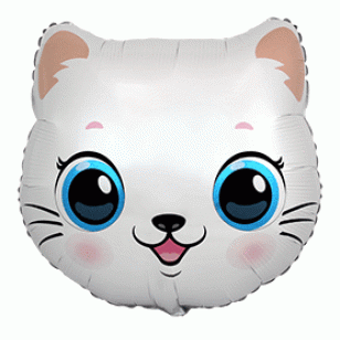 Cute Cat Face Supershape Balloon